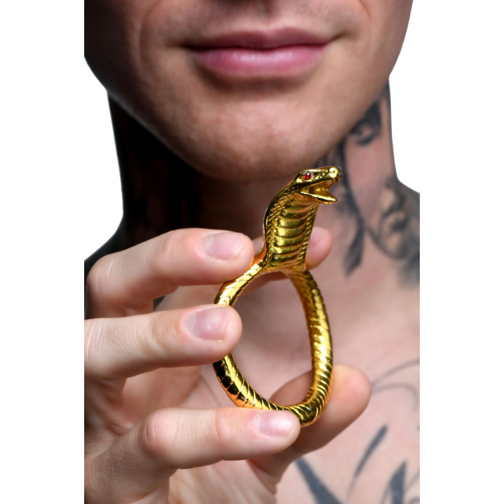 Эрекционное кольцо - Эрекционное кольцо Master Series Cobra King Golden Cock Ring 2