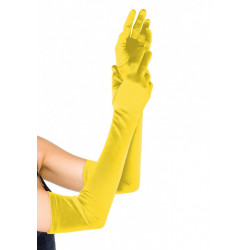 Длинные перчатки Leg Avenue Extra Long Satin Gloves yellow