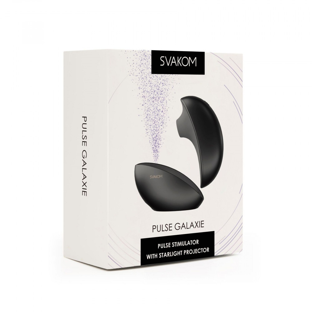 Вакуумный вибратор - Вакуумный клиторальный смарт-стимулятор Svakom Pulse Galaxie Midnight Black, проектор звездного неба 11