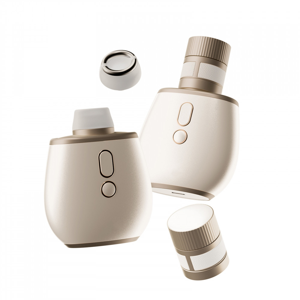 Різне - Стимулятор у вигляді парфумів BeYourLover Aromia з вакуумом та мікрострумами, кремовий 5