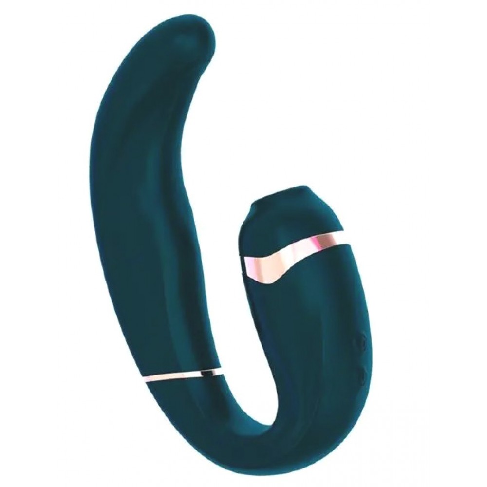 Разное - Вакуумный стимулятор клитора и точки G Adrien Lastic My-G из силикона, зеленый