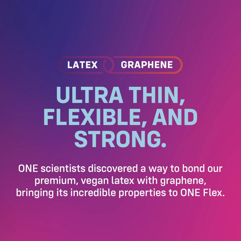 Презервативы - Презервативы ONE Flex Graphene Condom 10 шт, подарочная упаковка тюб 3