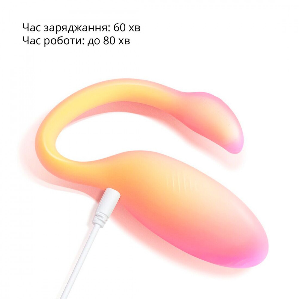Виброяйцо - Смарт-виброяйцо Magic Motion Flamingo Max Orange 2 в 1: виброяйцо и тренажер Кегеля, 10 режимов 7