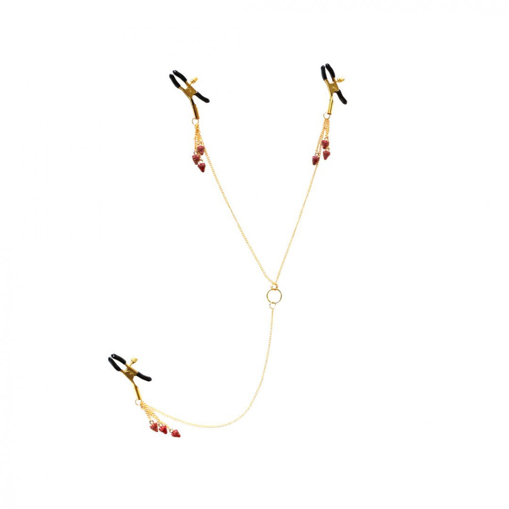 Різне - Затискачі для сосків та клітора Art of Sex - Strawberry