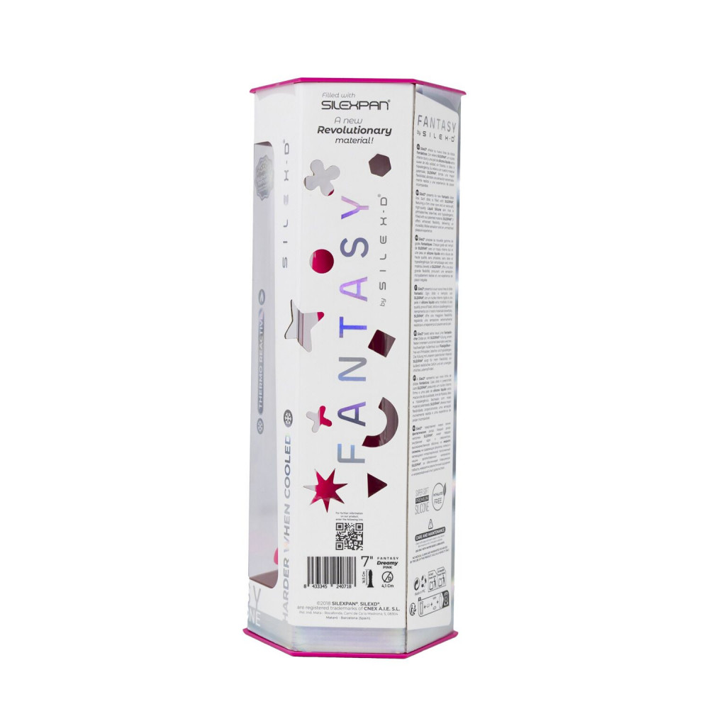 Фаллоимитаторы - Фаллоимитатор SilexD Fantasy Liquid Silicone Dreamy 7in Pink 9