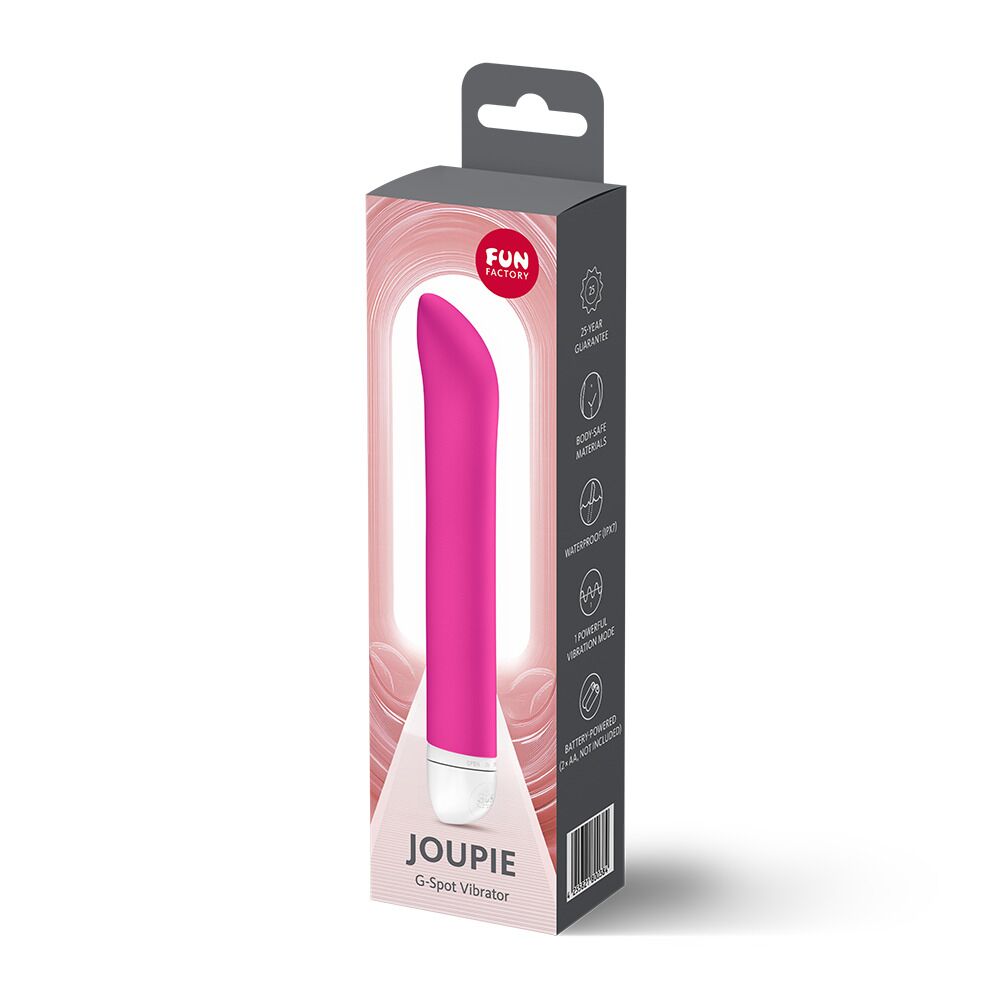 Вибропули и мини-вибраторы - Вибратор для точки G Fun Factory JOUPIE Magenta, диаметр 2,5 см, на батарейках 4