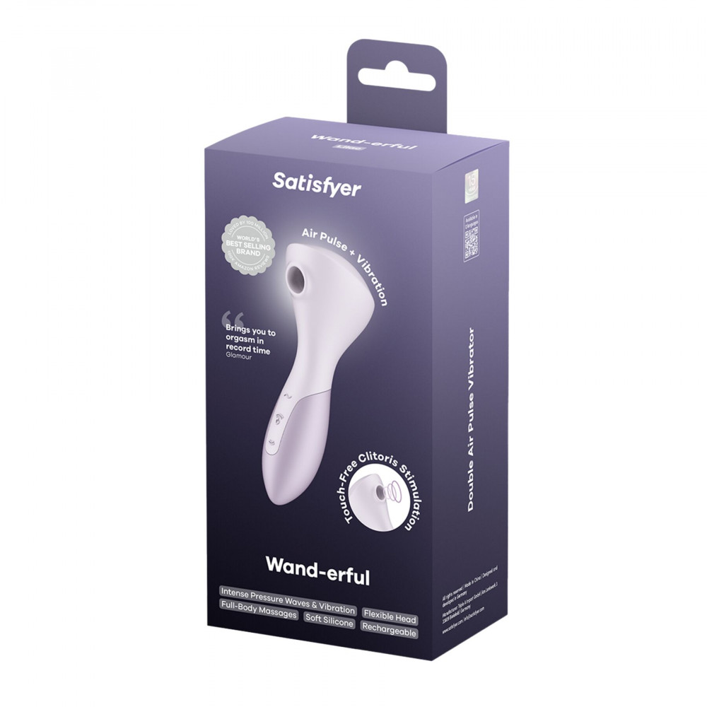 - Вибромассажер Satisfyer Wand-erful с вакуумной клиторальной стимуляцией 6