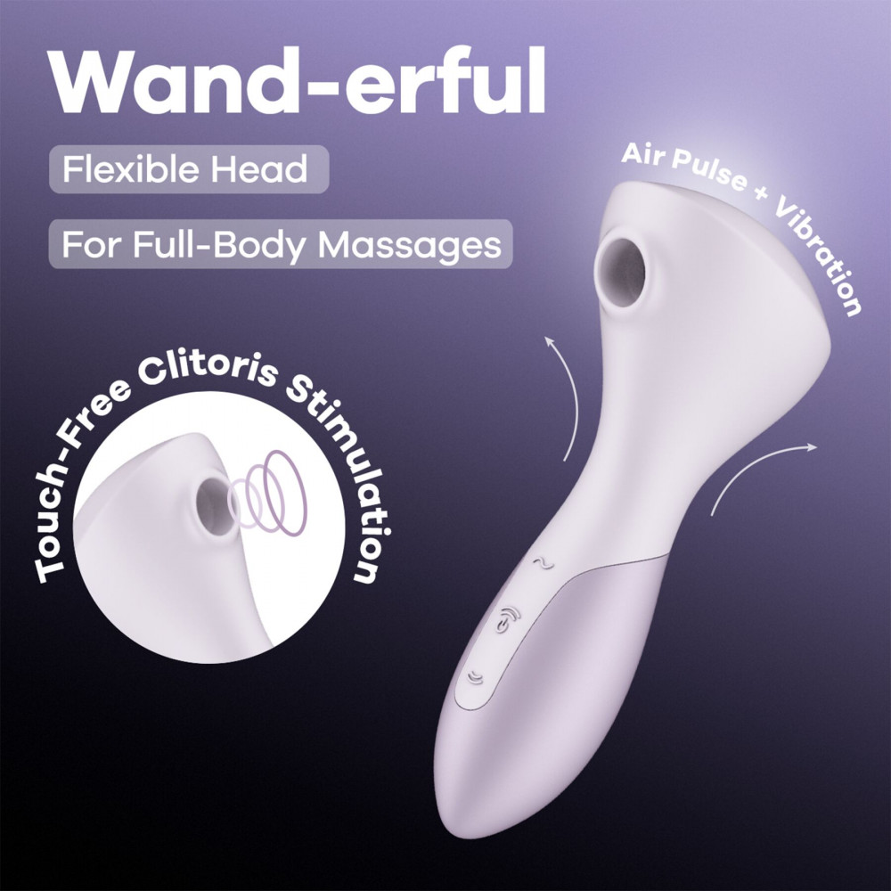 - Вибромассажер Satisfyer Wand-erful с вакуумной клиторальной стимуляцией 7