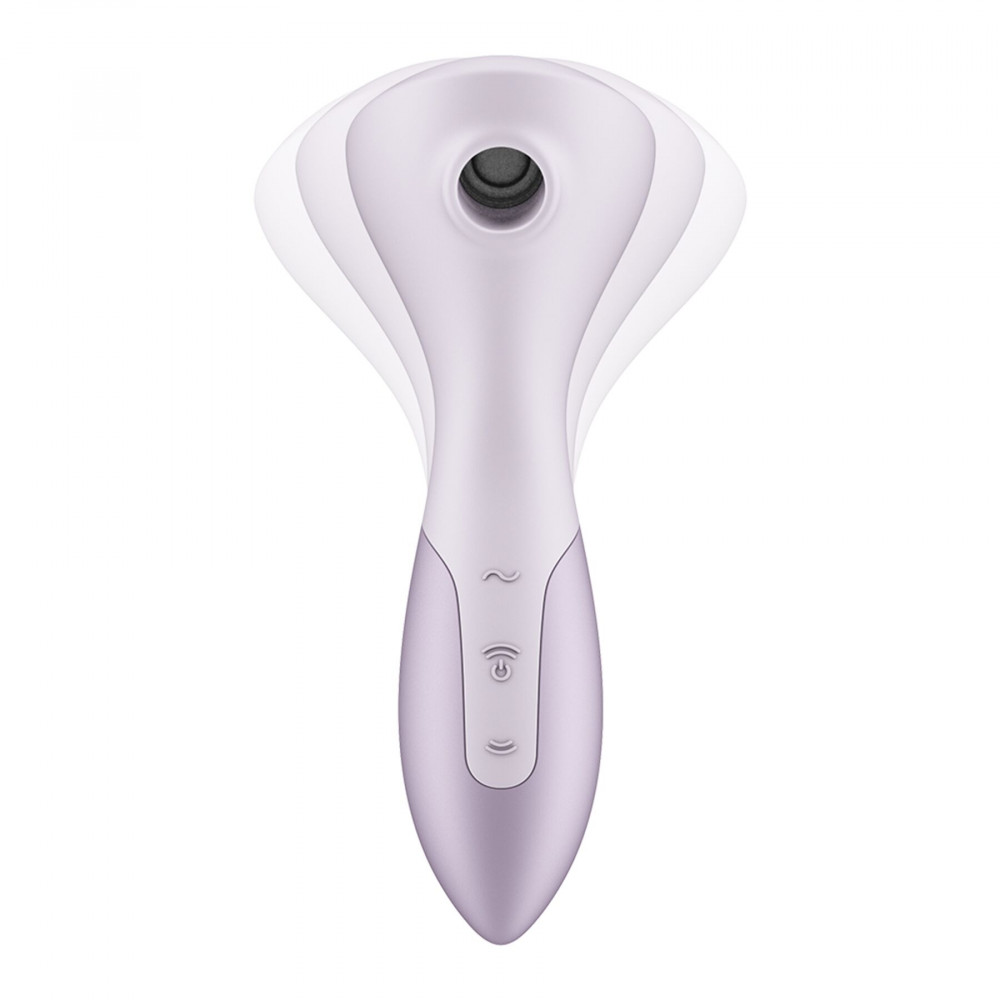 - Вибромассажер Satisfyer Wand-erful с вакуумной клиторальной стимуляцией