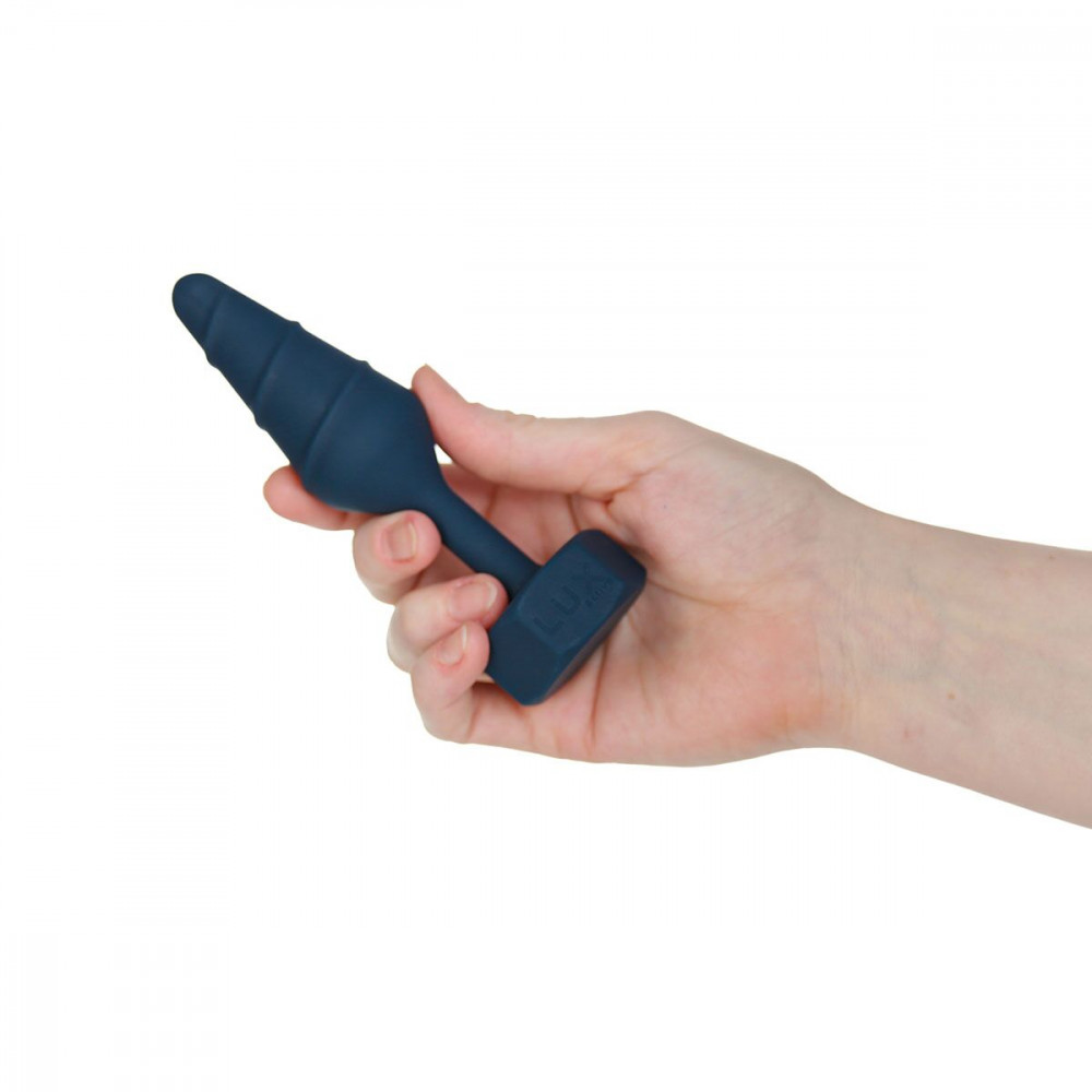 Анальні іграшки без вібрації - Анальна пробка Lux Active Twist Plug Small Blue 4