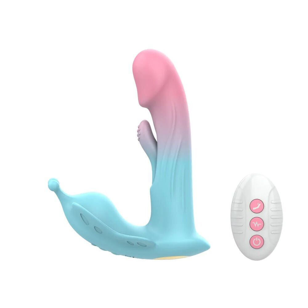 Вібропулі та міні-вібратори - Вібратор Loviss Becky Trigger Panty Vibrator, носимий, вібрація + манливий рух, пульт ДК