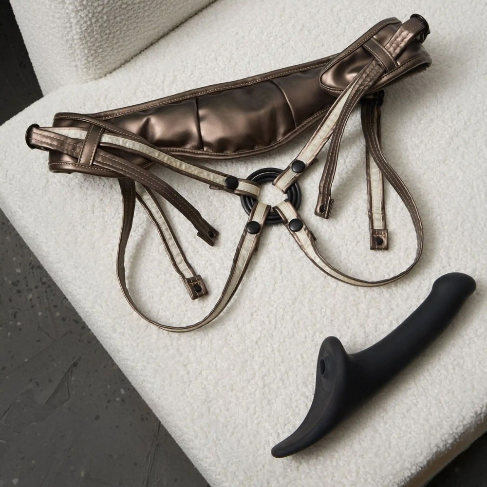 Страпони - Трусики для страпону Strap-On-Me Leatherette Harness DESIROUS - NEW DESIGN 6