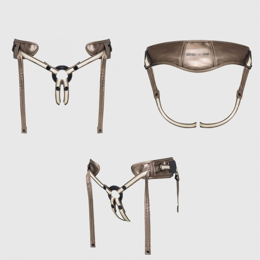 Страпони - Трусики для страпону Strap-On-Me Leatherette Harness DESIROUS - NEW DESIGN 3