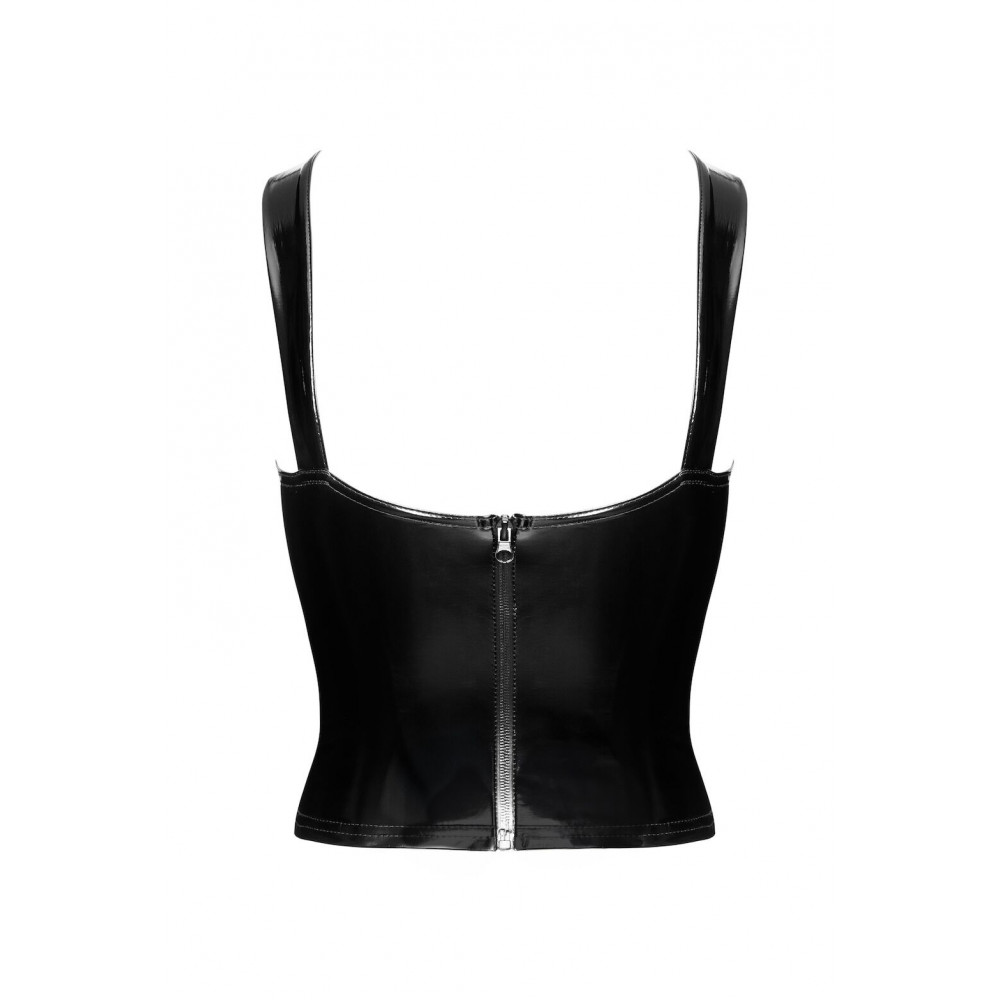  - Корсет Noir Handmade F379 Dominae Frontbind PVC Corset Top S 6