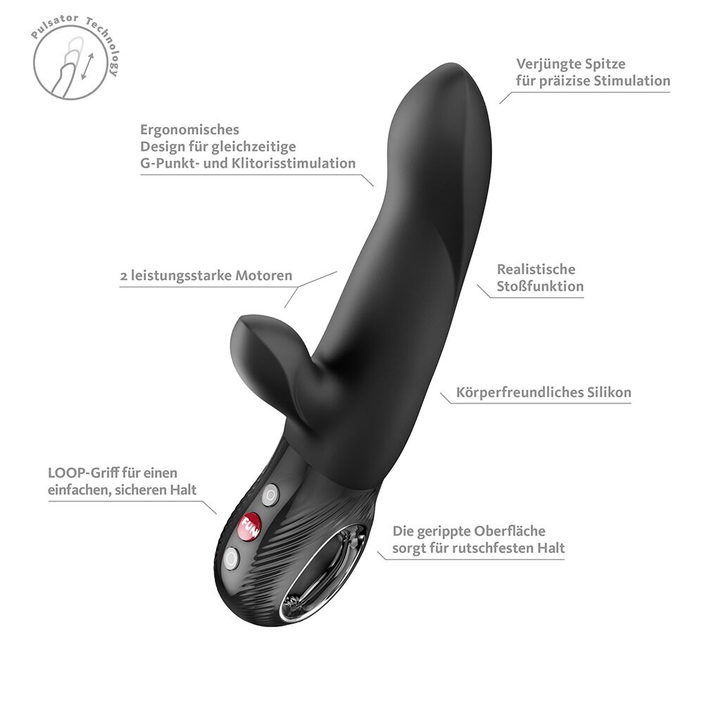 Классический вибратор - Пульсатор Fun Factory Bi Stronic Arc Black 7