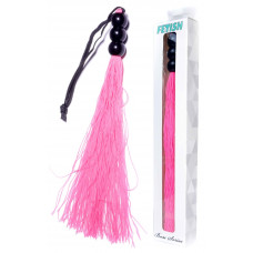 Силіконовий флогер ( довжина 26 см ) Fetish Boss Series - Silicone Whip Pink 10