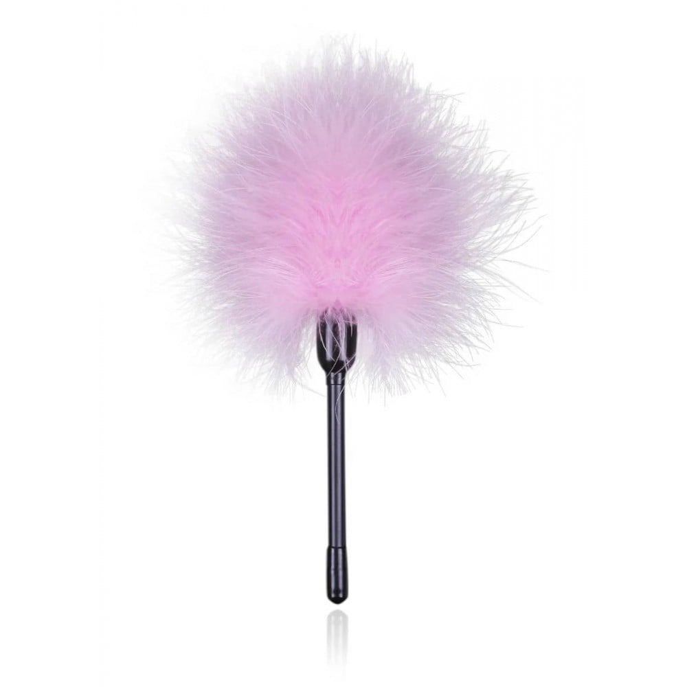 Разное - Тиклер на короткой ручке, перо, розовый, 20 см