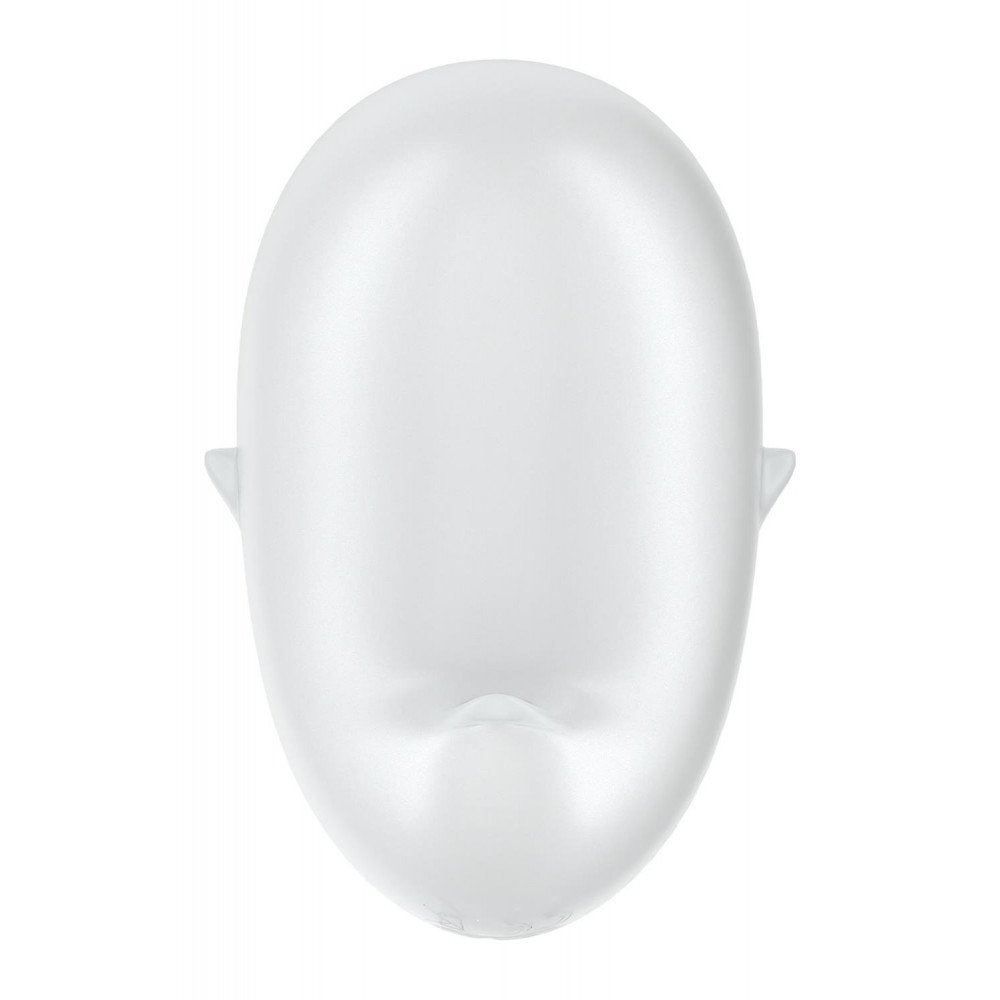 Вакуумный вибратор - Вакуумный стимулятор вибратор Satisfyer Cutie Ghost белый, 9.1 см 3