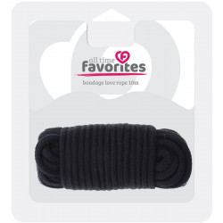 Веревка для бондажа BONDX LOVE ROPE - 10M, BLACK