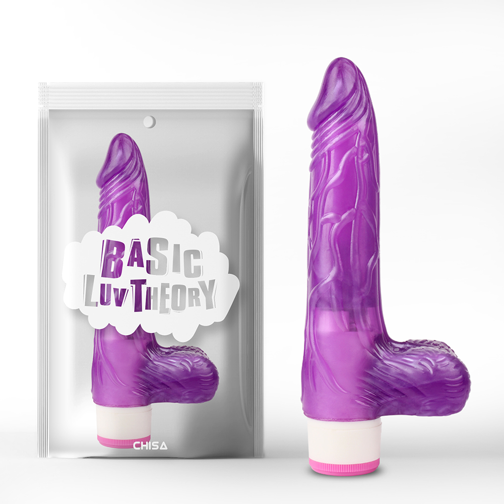 Секс игрушки - Вибратор ребристый Chisa Luv Pleaser, Purple. 20 cm