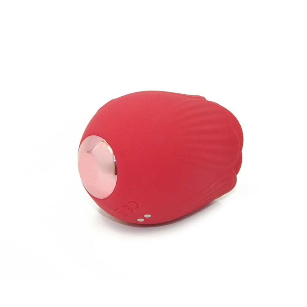 Різне - Вібратор трояндочка з язичком Sweet Em, 10 режимів , червоний 5