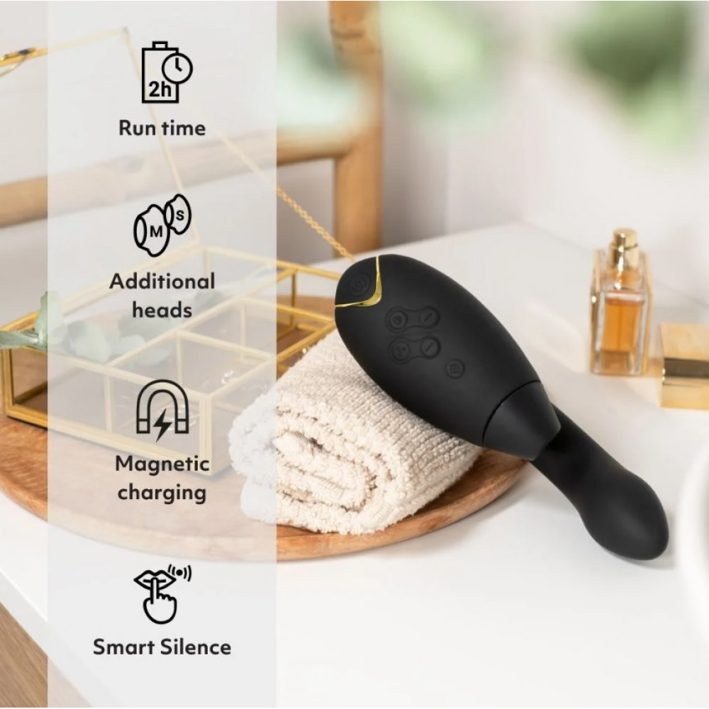 Разное - Инновационный бесконтактный вибратор-стимулятор Womanizer Duo 2 Black 6