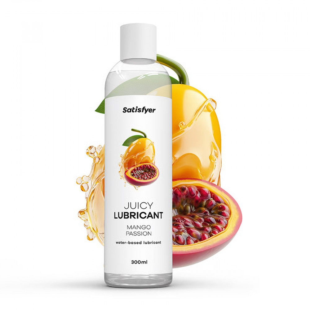 - Лубрикант на водній основі Satisfyer Juicy Lubricant Mango & Passion 300 мл (м'яте паковання!!!) 2