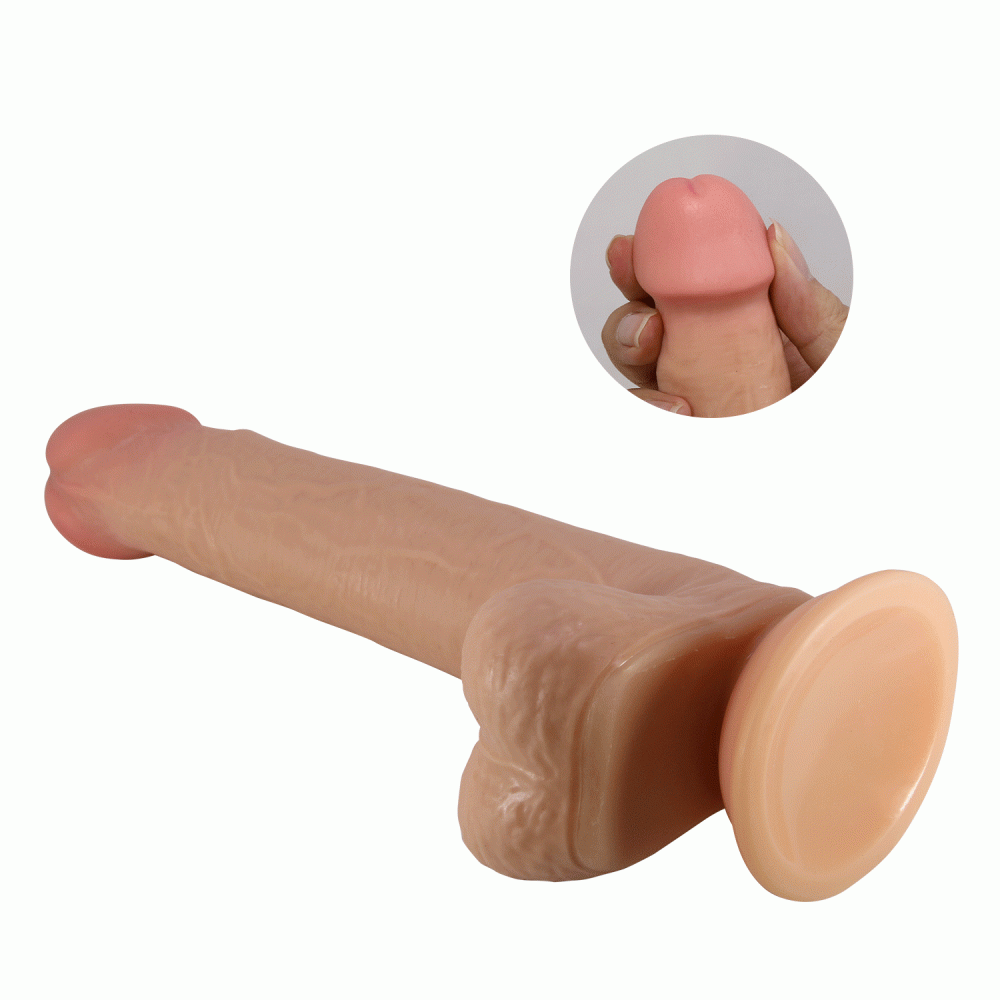  - Фалоімітатор на присосці, з ефектом ковзної шкіри LyBaile - Tallen Sliding Skin 8.7”, BW-008117LP 6