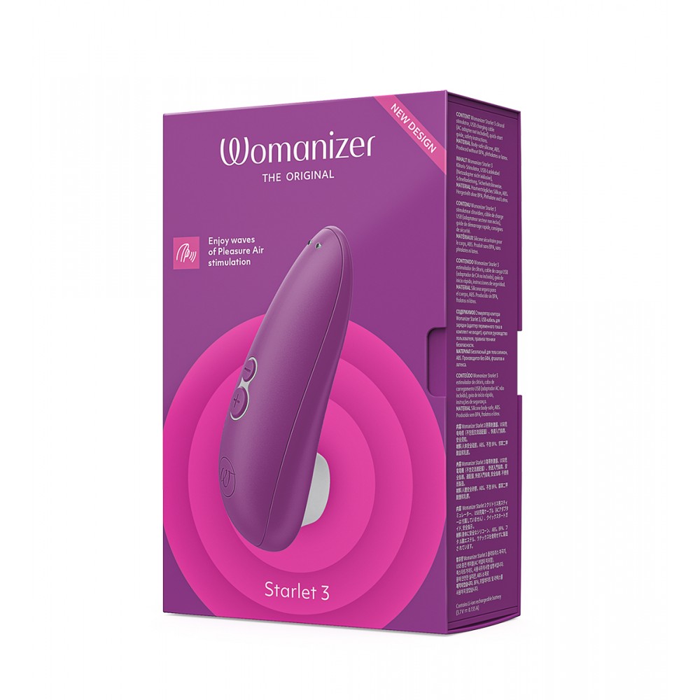Секс игрушки - Вакуумный клиторальный стимулятор Womanizer Starlet 3 Violet 10