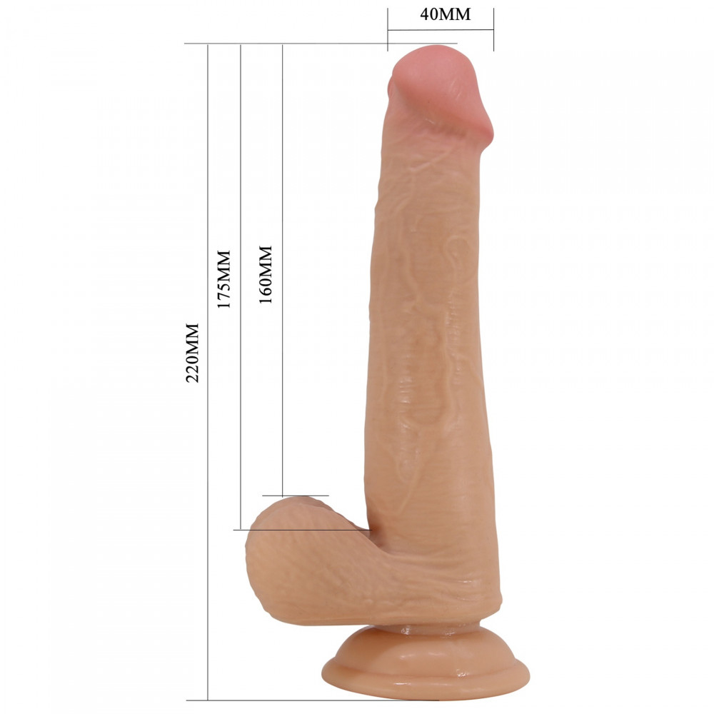  - Фалоімітатор на присосці, з ефектом ковзної шкіри LyBaile - Tallen Sliding Skin 8.7”, BW-008117LP 7
