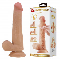 Фалоімітатор на присосці, з ефектом ковзної шкіри LyBaile - Tallen Sliding Skin 8.7”, BW-008117LP