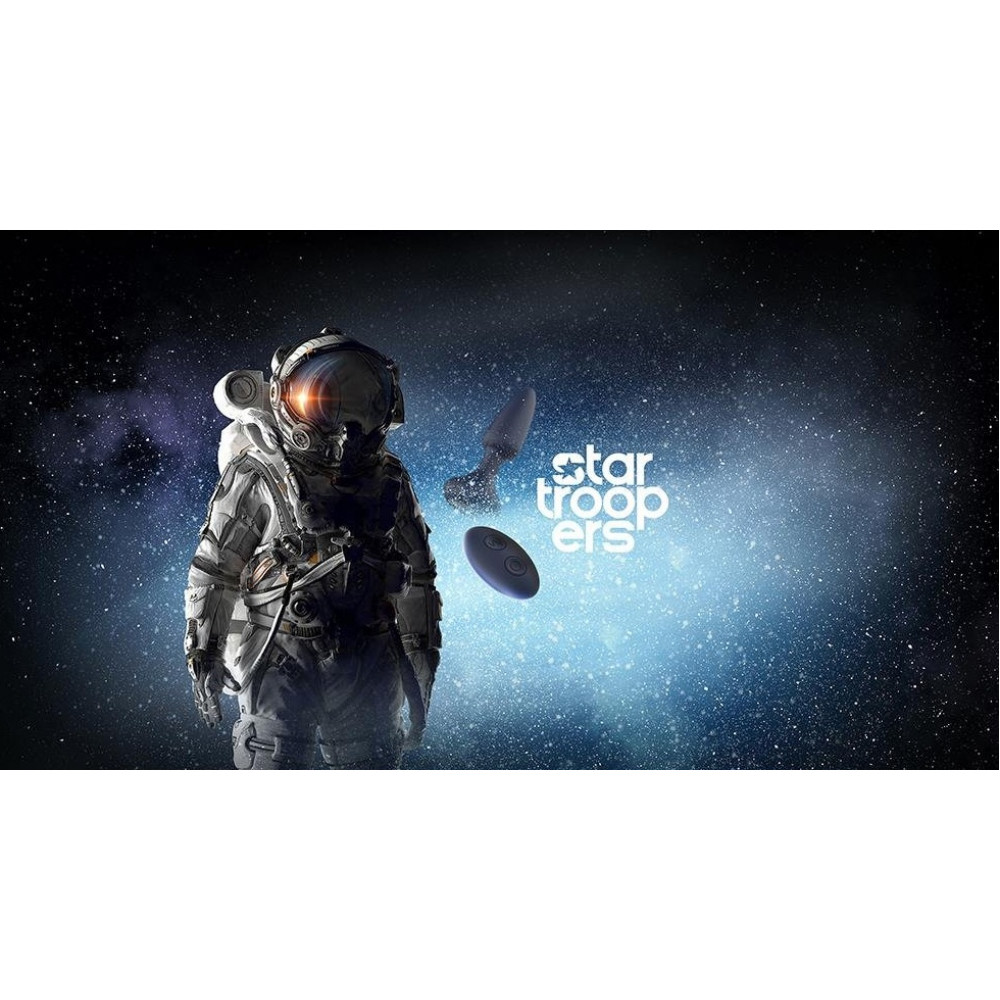 Анальные игрушки с вибрацией - Анальная пробка DreamToys Startroopers Venus с дистанционным пультом управления, черная 9