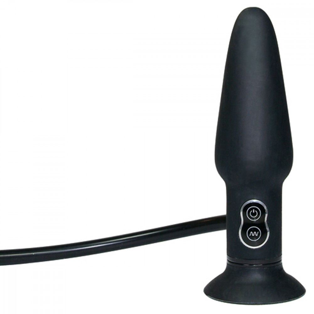 Секс игрушки - Анальная пробка с накачкой и вибрацией You2Toys черная, 17 х 4.6 см 3