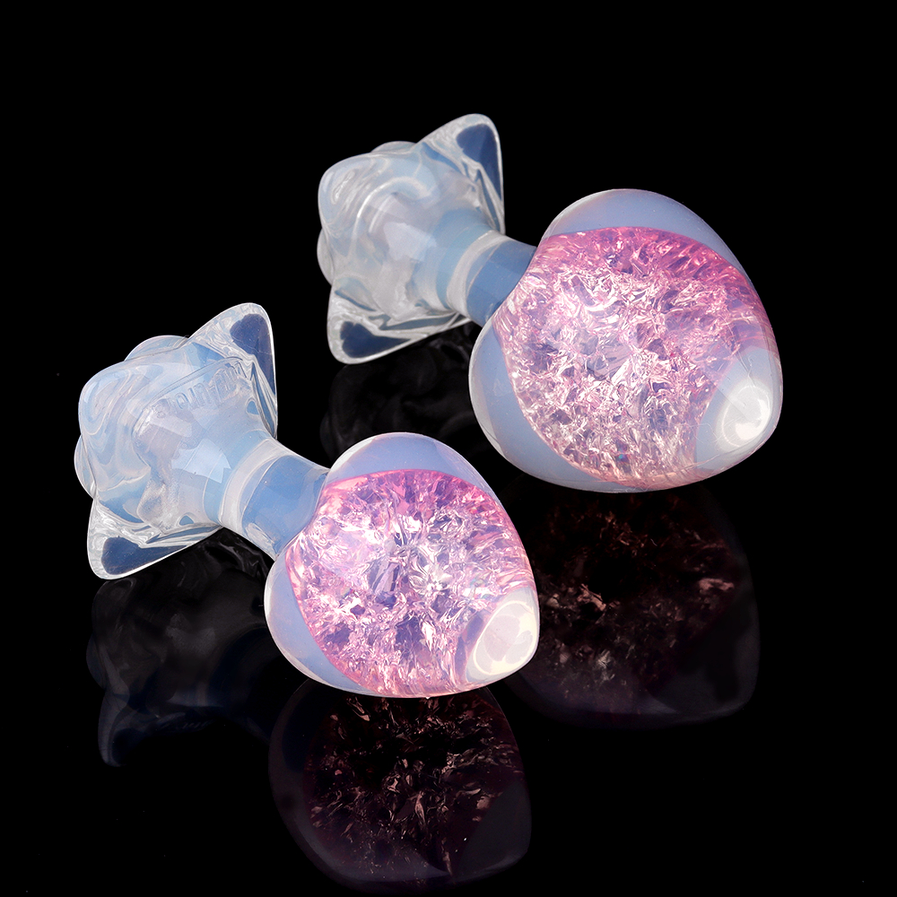 Анальные игрушки без вибрации - Анальная пробка сердечко UNIVIBE, силиконовая с камнем, розовая, 7.8 х 2.8 см 12