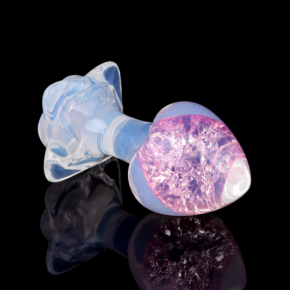 Анальные игрушки без вибрации - Анальная пробка сердечко UNIVIBE, силиконовая с камнем, розовая, 7.8 х 2.8 см 5