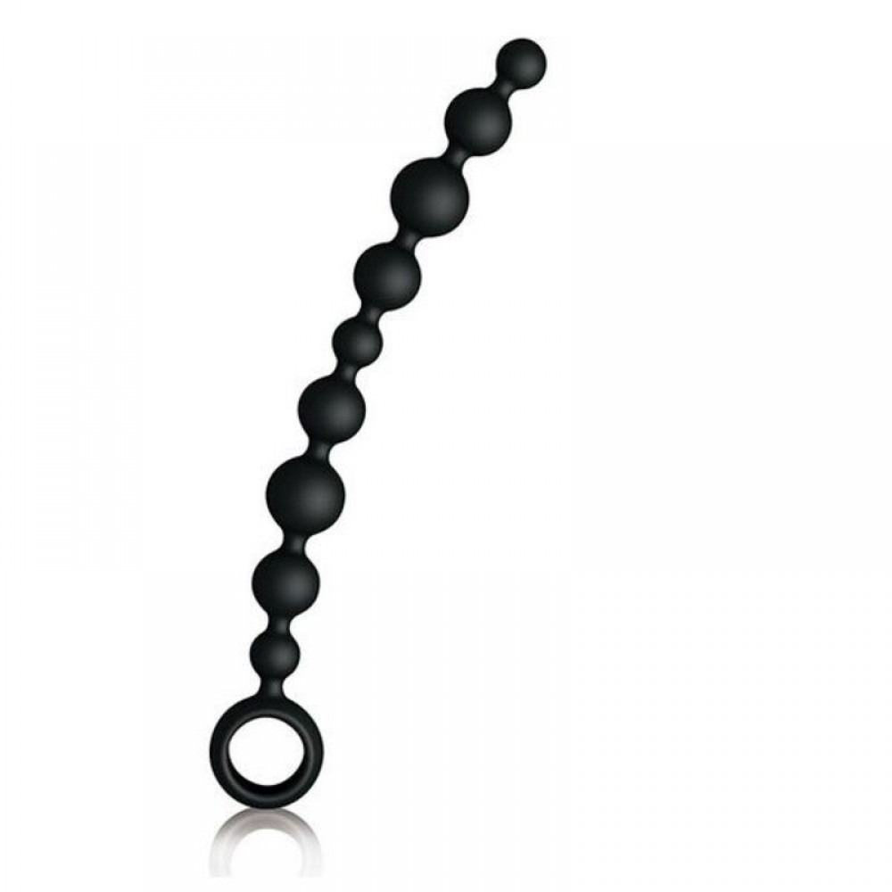 Секс игрушки - Анальная цепочка Joy Division Joyballs anal wave, черная, 29.8 см