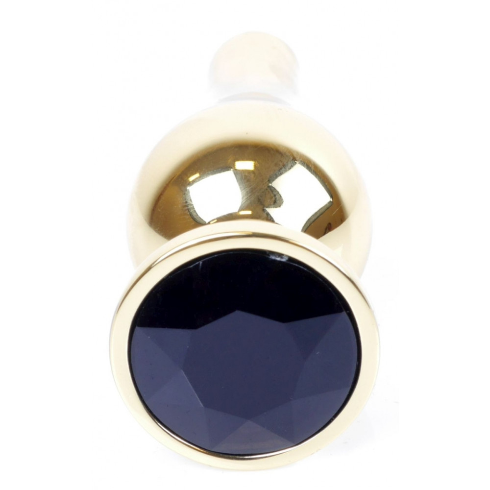 Анальные игрушки - Анальная пробка Boss Series - Jewellery Gold BUTT PLUG Black, BS6400065 8