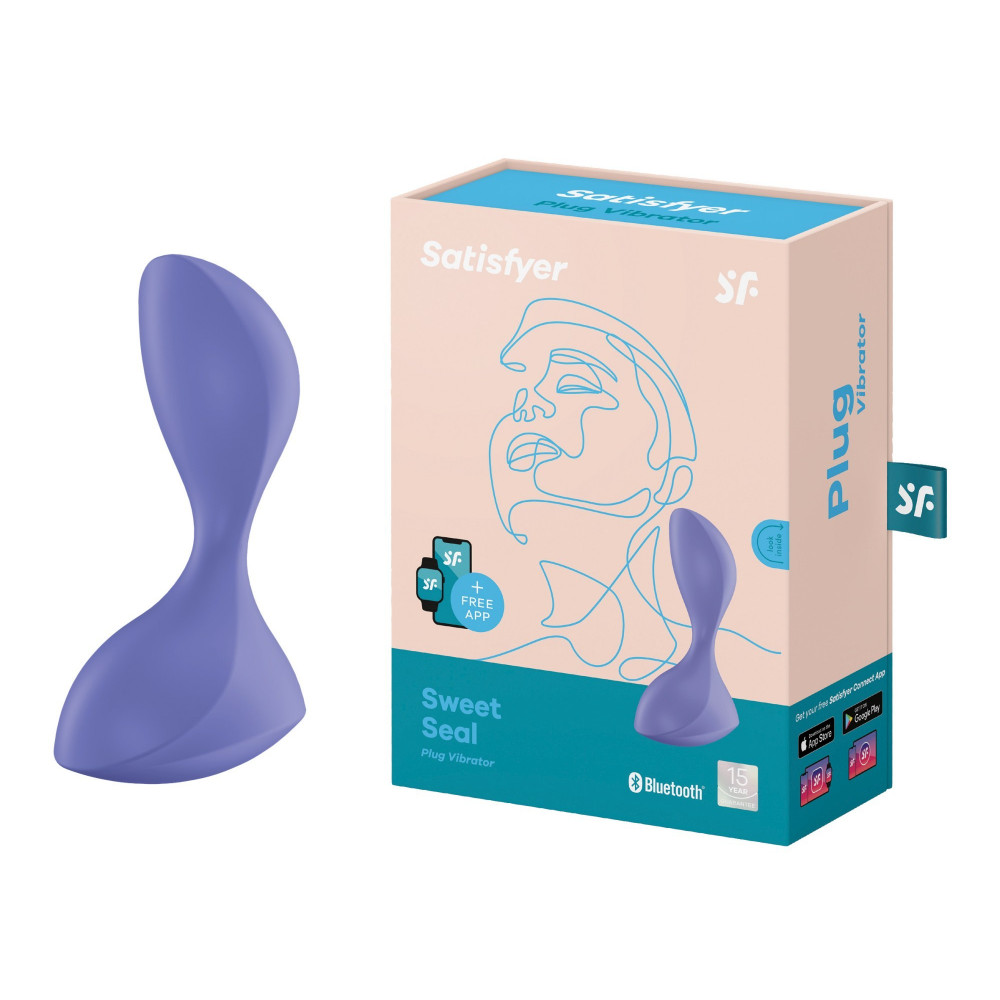Разное - Анальный вибратор Satisfyer Sweet Seal с приложением, лиловый