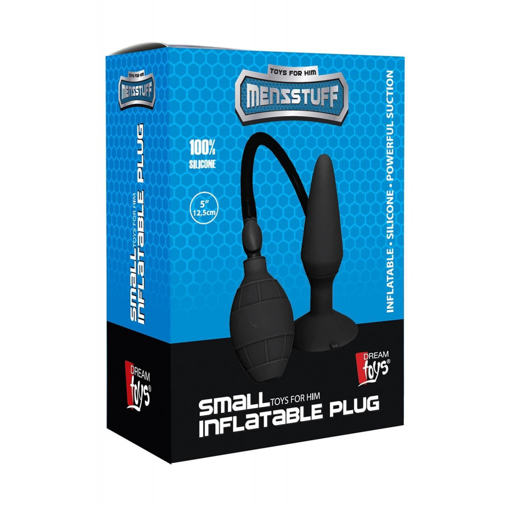  - Анальный плаг расширитель с накачиванием Dream Toys Menzstuff Small Inflatable Plug черный