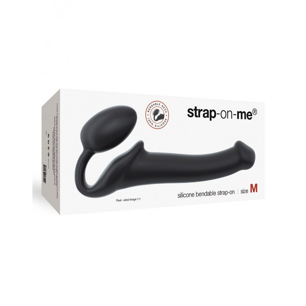Секс игрушки - Безремневый страпон черный, размер М Strap On Me-Strapless Strap-On 1