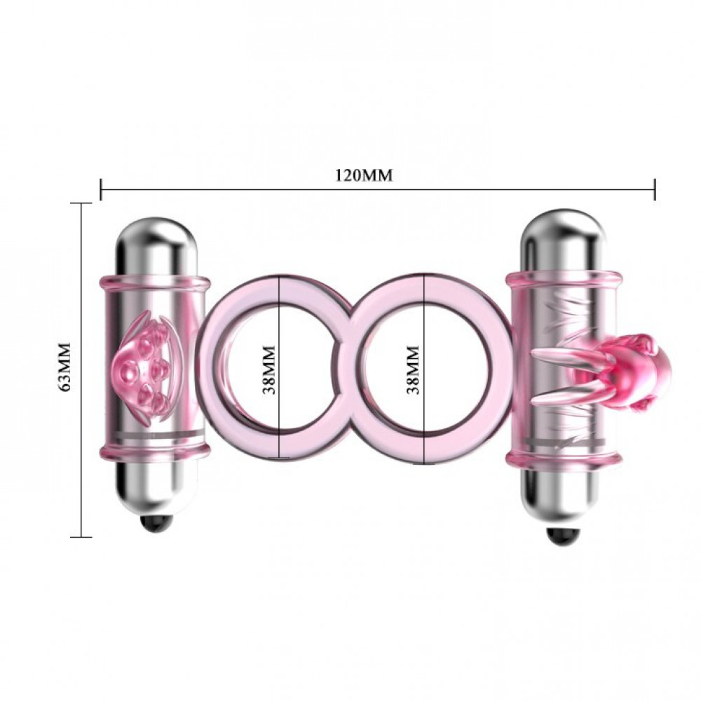 Різне - Ерекційне вібро кільце з стимулятором клітора BUNNY Snuggles, BI - 014079 4