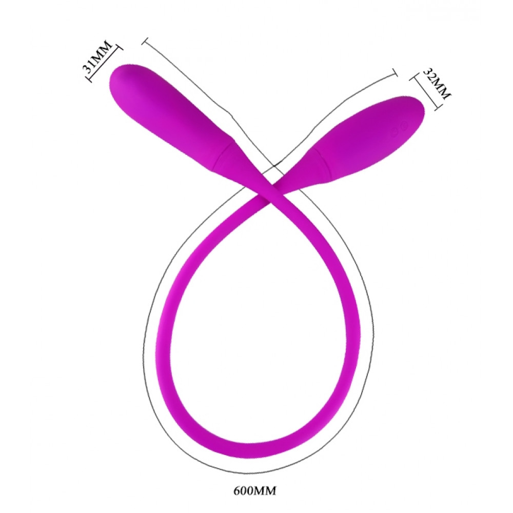 Різне - Гнучкий вібростимулятор унісекс PRETTY LOVE-Snaky Vibe, BI - 014327-3 6