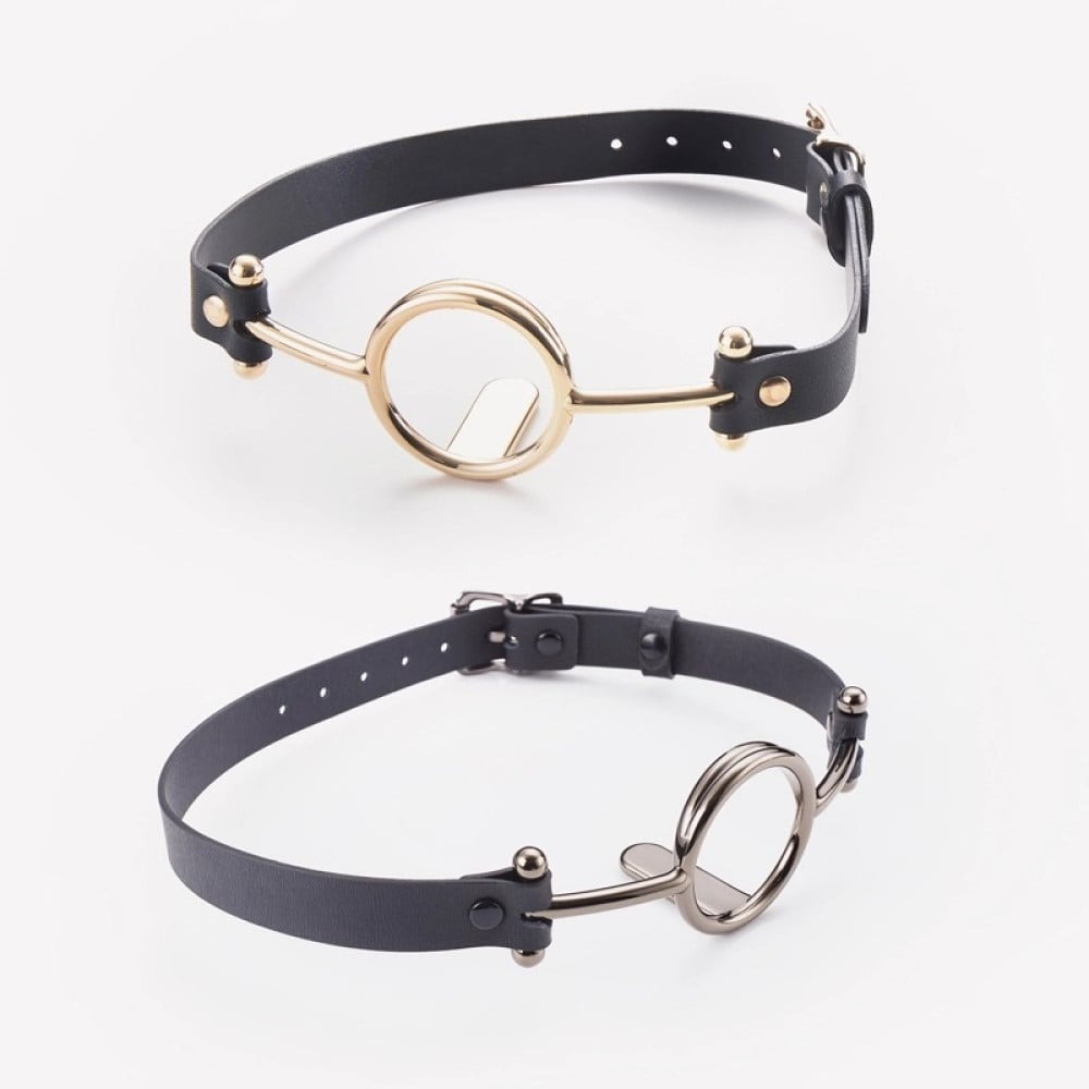 Різне - Кляп Roomfun з сріблястим кільцем-розширювачем, M 1