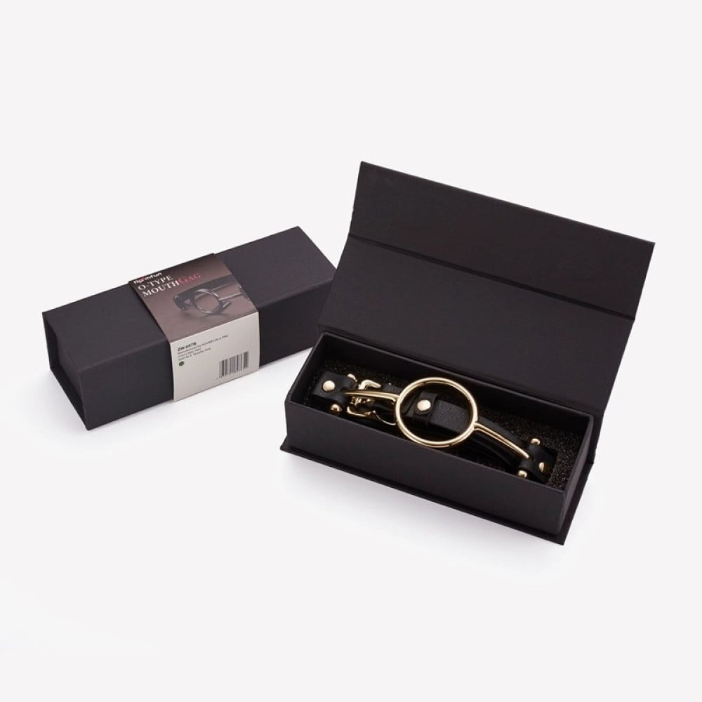 Різне - Кляп Roomfun з сріблястим кільцем-розширювачем, M 6