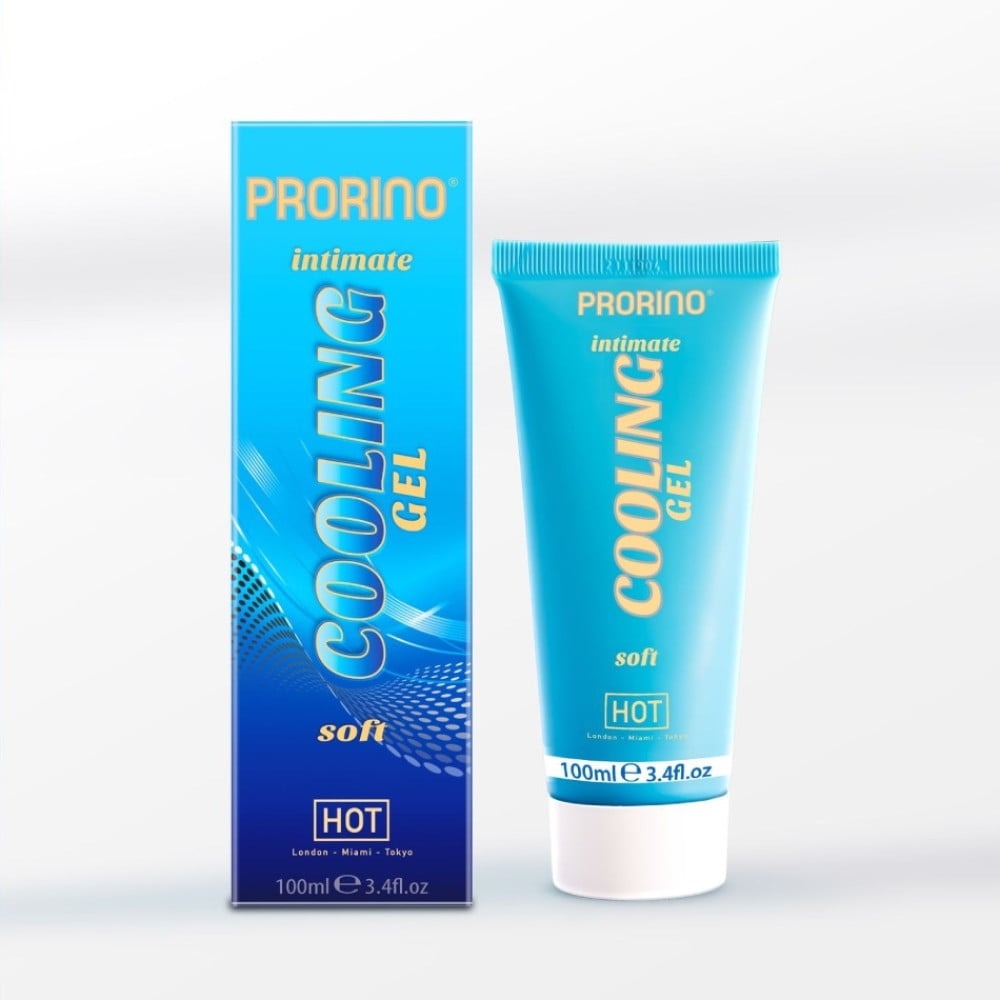 Разное - Лубрикант HOT PRORINO Cooling Gel с эффектом охлаждения, 100 мл