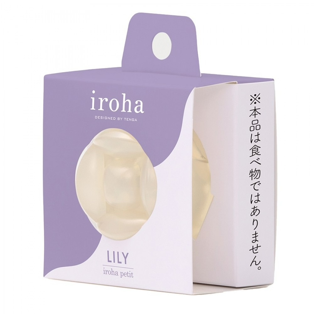 Секс игрушки - Массажер для клитора рельефный Iroha Petit Lily, белый, 5.3 х 3.5 см 1