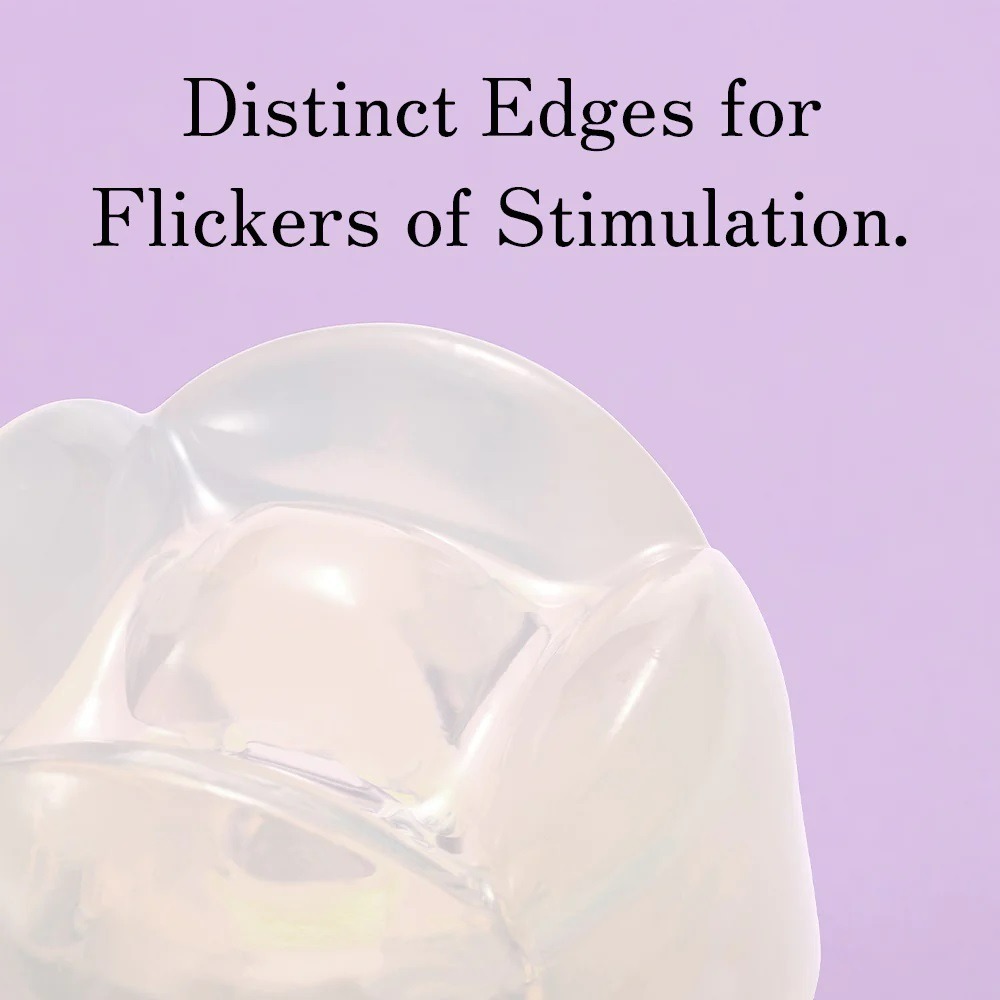 Різне - Масажер для клітора рельєфний Iroha Petit Lily, білий, 5.3 х 3.5 см 5