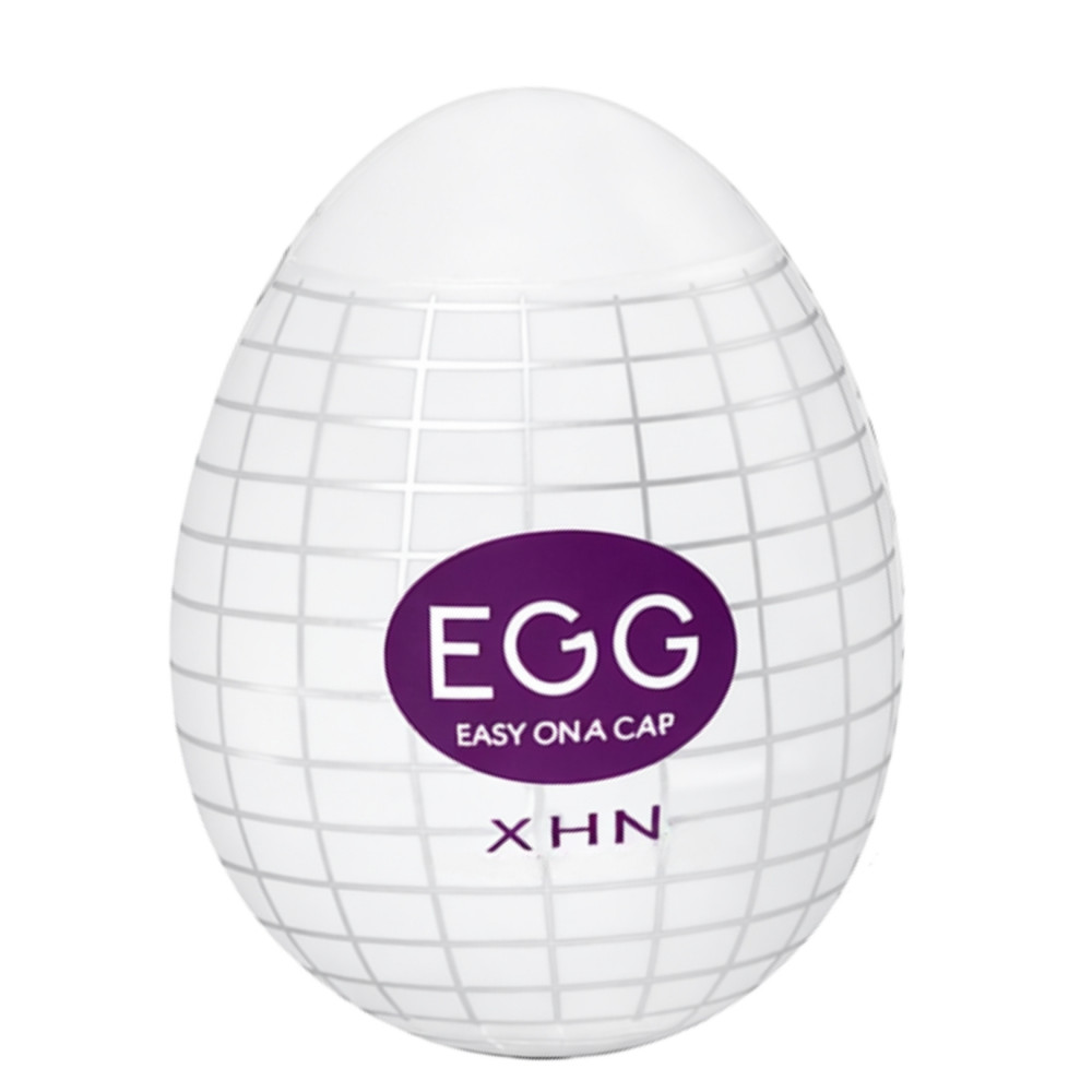 Мастурбаторы без вибрации - Мастурбатор-яйцо с рельефом XHN Egg Easy Ona-Cap, белый, 52 × 68 мм