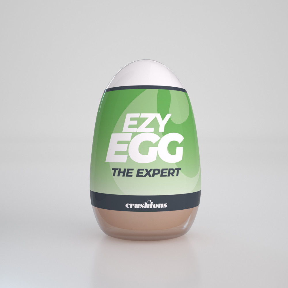 Мастурбаторы без вибрации - Мастурбатор-яйцо, вагина CRUSHIOUS EZY EGG THE Expert, реалистичный 1