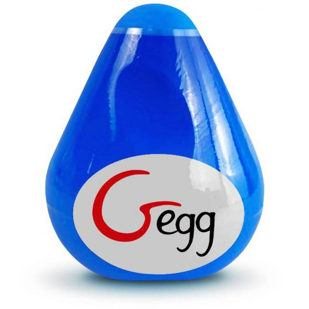 Різне - Мастурбатор багаторазове яйце NEW! Gvibe Gegg, синій (при покупці 3 од., тестер за 1 грн)